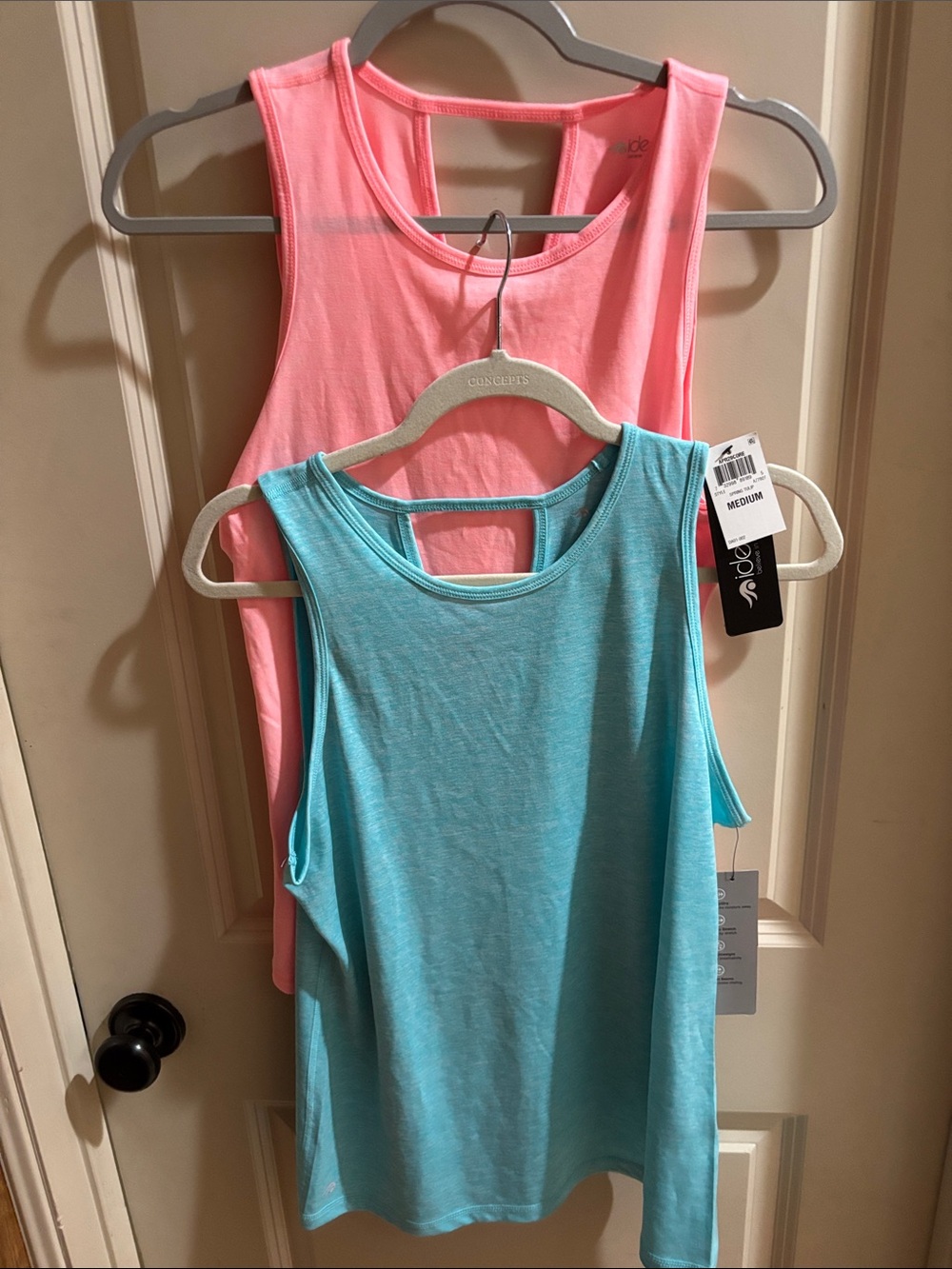 Two NWT Ideology Workout Tanks M